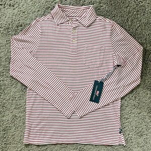 NWT! Vineyard Vines Atlantic Stripe Island Polo - Boys L